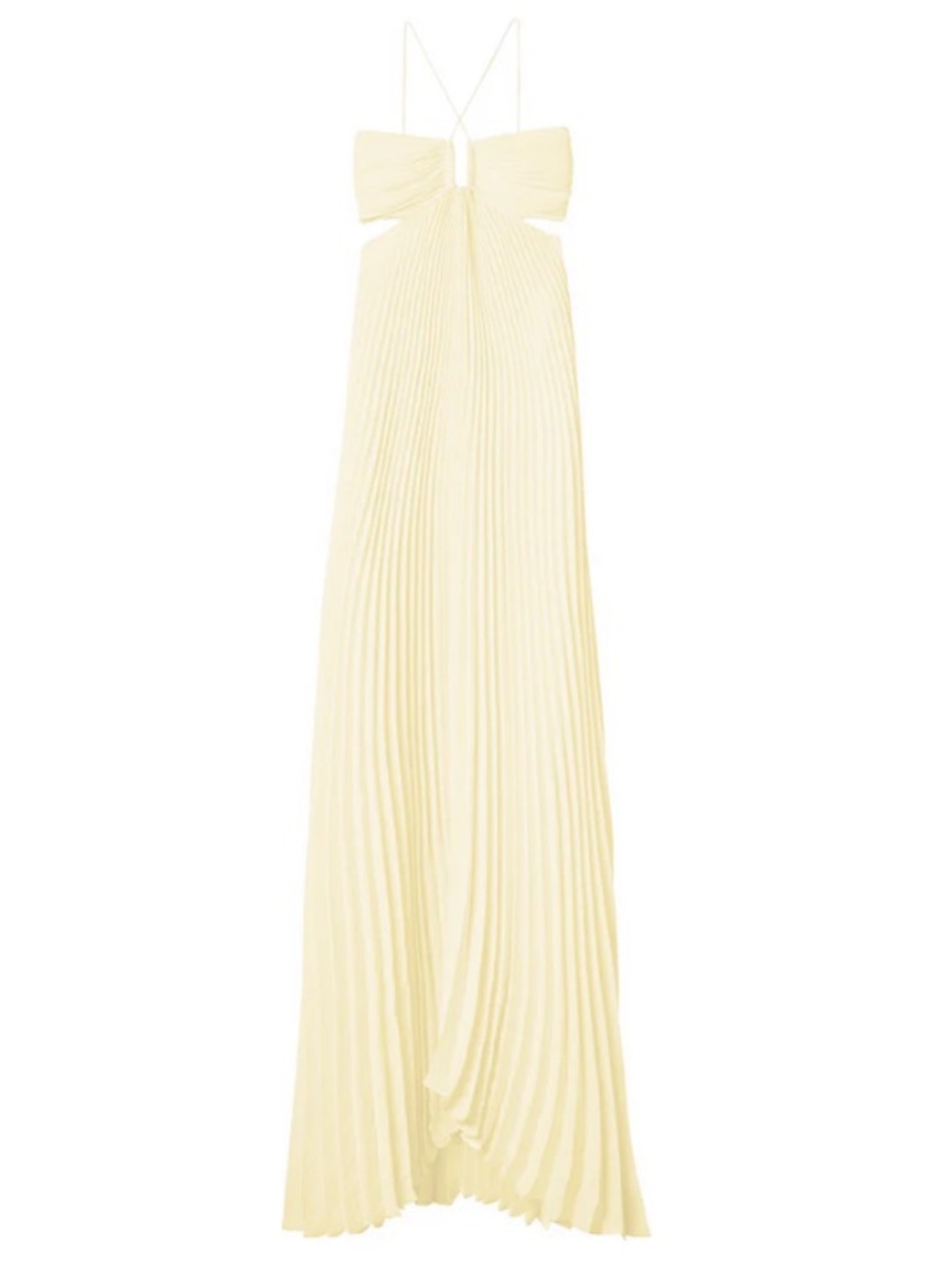 ALC Moira Satin Pleated Maxi Dress - Picture 3 of 3